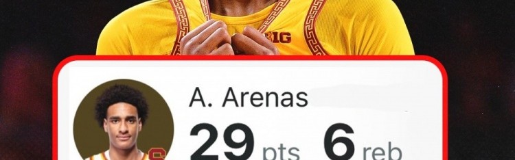 29分6板！阿利贾·阿里纳斯生涯第五场NCAA比赛打出高光表现